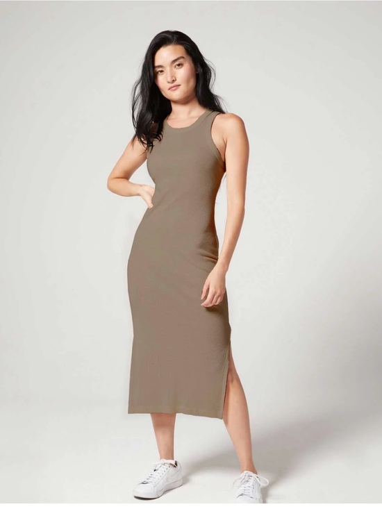 Wear It To Heart Dresses & Skirts - NEW Wear It To Heart JANE RIB DRESS PORTOBELLO Sz M
